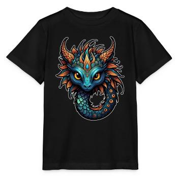 Créature fantastique adorable - T-shirt bio MINI CREATOR Stanley/Stella Enfant - noir - Devant - Mikhail (115cm)