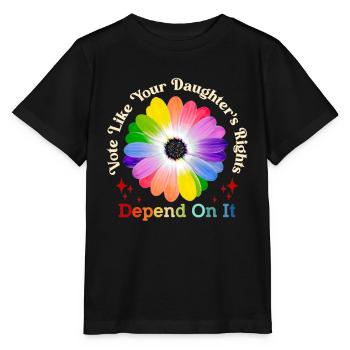 Vote Like Your Daughter's Rights Depend On It - Stanley/Stella MINI CREATOR Kids’ T-Shirt - black - Front - Mikhail (115cm)