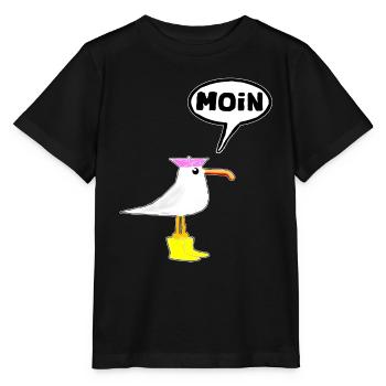 Moin Seagull Boots Speech Bubble Women Rubber Boots - Stanley/Stella MINI CREATOR Kids’ T-Shirt - black - Front - Mikhail (115cm)