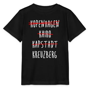 Kreuzberg Berlin Streichliste - Stanley/Stella Kinder T-Shirt MINI CREATOR  - Schwarz - Vorne - Mikhail (115cm)