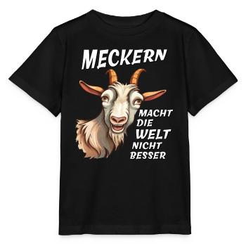 ZIEGE MECKERN MACHT WELT NICHT BESSER - Stanley/Stella Kinder T-Shirt MINI CREATOR  - Schwarz - Vorne - Mikhail (115cm)