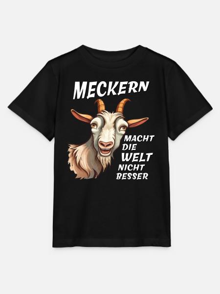 ZIEGE MECKERN MACHT WELT NICHT BESSER - Stanley/Stella Kinder T-Shirt MINI CREATOR - Schwarz