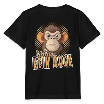 Malheureusement pas de buck drôle de singe design - T-shirt bio MINI CREATOR Stanley/Stella Enfant - noir - Devant - Mikhail (115cm)