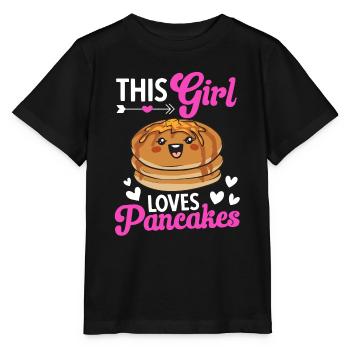 Pancake Breakfast Pancakes - Stanley/Stella MINI CREATOR Kids’ T-Shirt - black - Front - Mikhail (115cm)