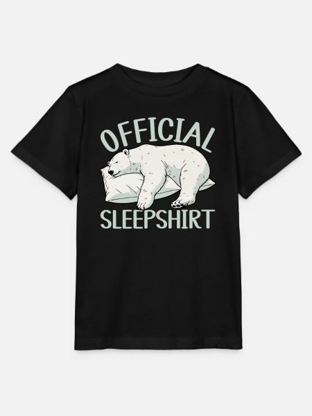 Eisbär Offizielles Schlafshirt Lustiges Eisbär - Stanley/Stella Kinder T-Shirt MINI CREATOR - Schwarz