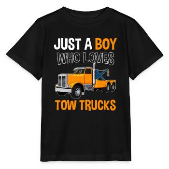 Towing Service Tow Truck Tow Truck - Stanley/Stella MINI CREATOR Kids’ T-Shirt - black - Front - Mikhail (115cm)