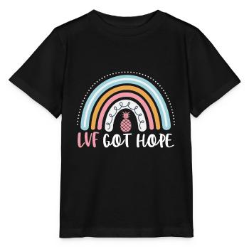 FIV Got Hope Drôle FIV Boho Arc-en-ciel Infertilité - T-shirt bio MINI CREATOR Stanley/Stella Enfant - noir - Devant - Mikhail (115cm)