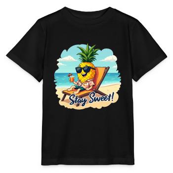ANANAS - T-shirt bio MINI CREATOR Stanley/Stella Enfant - noir - Devant - Mikhail (115cm)