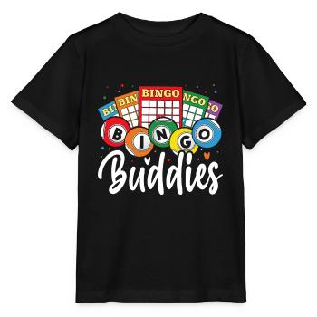 Bingo Buddies Drôle Jeu de loterie Bingo - T-shirt bio MINI CREATOR Stanley/Stella Enfant - noir - Devant - Mikhail (115cm)