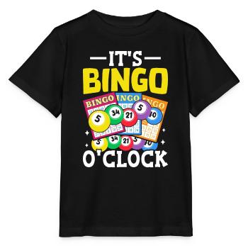 Es ist Bingo O'clock Funny Bingo Night Casino - Stanley/Stella Kinder T-Shirt MINI CREATOR  - Schwarz - Vorne - Mikhail (115cm)