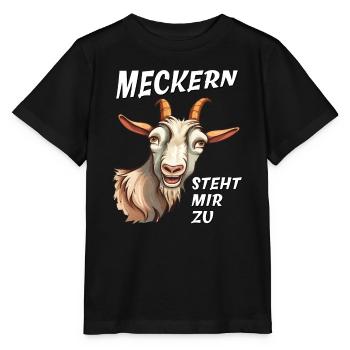 ZIEGE MECKERN STEHT MIR ZU - Stanley/Stella Kinder T-Shirt MINI CREATOR  - Schwarz - Vorne - Mikhail (115cm)