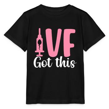 La FIV a eu ce drôle dans l’infertilité de la FIV sur huit - T-shirt bio MINI CREATOR Stanley/Stella Enfant - noir - Devant - Mikhail (115cm)