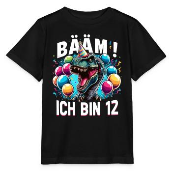 12 Jahre Geschenk Geburtstag Junge Mädchen - Stanley/Stella Kinder T-Shirt MINI CREATOR  - Schwarz - Vorne - Mikhail (115cm)