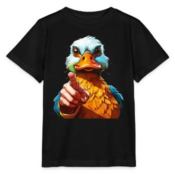 CANARD - T-shirt bio MINI CREATOR Stanley/Stella Enfant - noir - Devant - Mikhail (115cm)