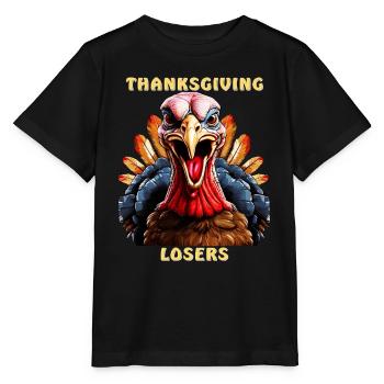 TURKEY THANKSGIVING LOSERS - Stanley/Stella MINI CREATOR Kids’ T-Shirt - black - Front - Mikhail (115cm)