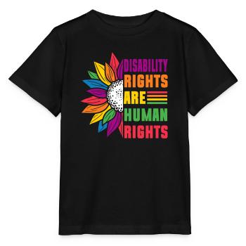 Disability Rights Are Human Rights - - Stanley/Stella MINI CREATOR Kids’ T-Shirt - black - Front - Mikhail (115cm)