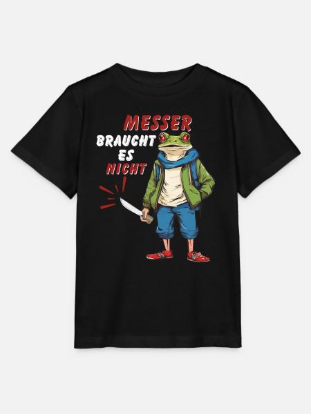 MESSER BRAUCHT ES NICHT - Stanley/Stella Kinder T-Shirt MINI CREATOR - Schwarz
