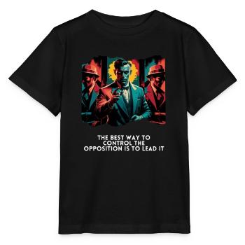 Lead the Opposition with Confidence Vintage - Stanley/Stella MINI CREATOR Kids’ T-Shirt - black - Front - Mikhail (115cm)