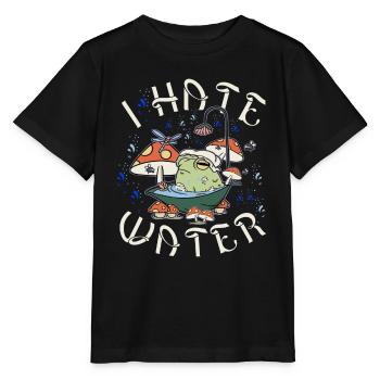 Dicton sur l’eau - T-shirt bio MINI CREATOR Stanley/Stella Enfant - noir - Devant - Mikhail (115cm)