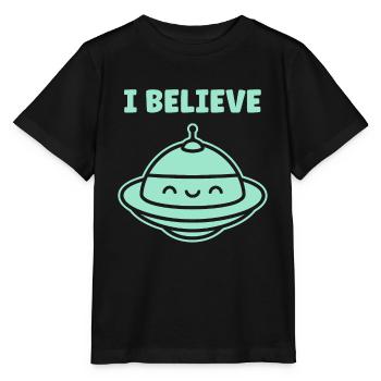 soucoupe volante - T-shirt bio MINI CREATOR Stanley/Stella Enfant - noir - Devant - Mikhail (115cm)