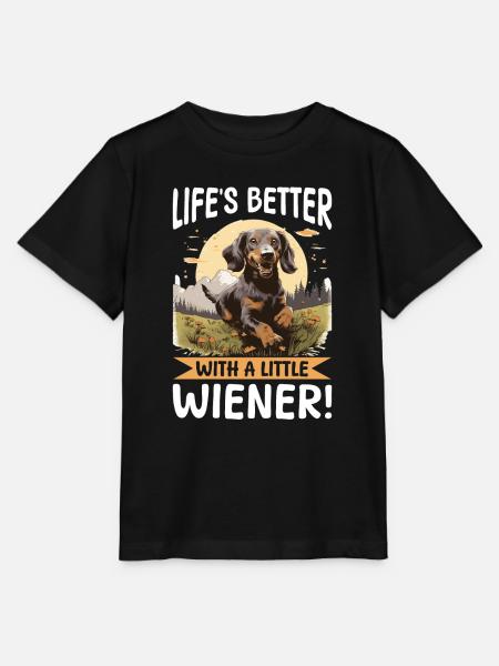 Funny Dachshund Doxie Wiener - Stanley/Stella Kinder T-Shirt MINI CREATOR - Schwarz