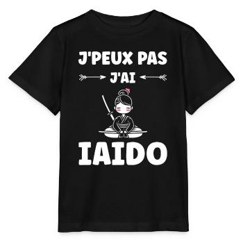 iaido - T-shirt bio MINI CREATOR Stanley/Stella Enfant - noir - Devant - Mikhail (115cm)