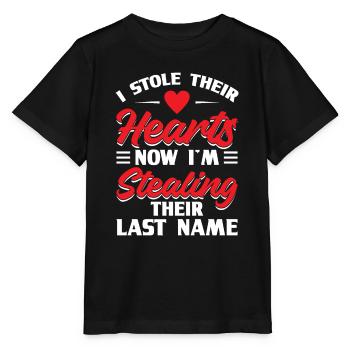 Jetzt Stehle Ich Ihren Nachnamen Adoption - Stanley/Stella Kinder T-Shirt MINI CREATOR  - Schwarz - Vorne - Mikhail (115cm)