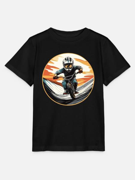 BMX Kid - Stanley/Stella Kinder T-Shirt MINI CREATOR - Schwarz