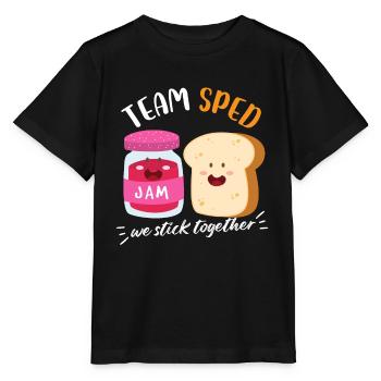 jam lover bred Design for a jam lover - Stanley/Stella Kinder T-Shirt MINI CREATOR  - Schwarz - Vorne - Mikhail (115cm)