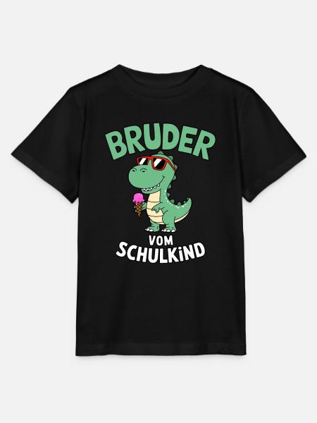 Cooler Dinosaurier Bruder von Schulkind 2025 - Stanley/Stella Kinder T-Shirt MINI CREATOR  - Schwarz