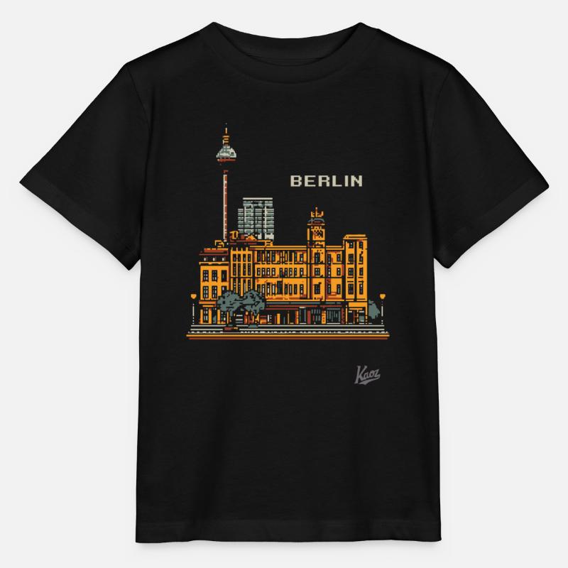 Pixel Berlin - Stanley/Stella Kinder T-Shirt MINI CREATOR  - Schwarz