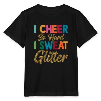 J’applaudis si fort que je transpire paillettes cheerleading cheerleading - T-shirt bio MINI CREATOR Stanley/Stella Enfant - noir - Devant - Mikhail (115cm)