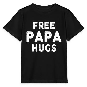 Free Papa Hugs - Stanley/Stella Kinder T-Shirt MINI CREATOR  - Schwarz - Vorne - Mikhail (115cm)