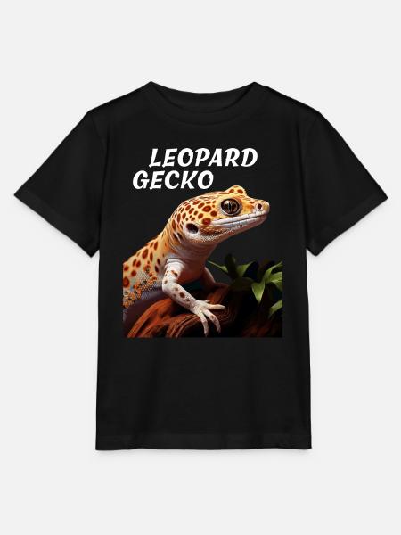 LEOPARD GECKO - Stanley/Stella Kinder T-Shirt MINI CREATOR  - Schwarz