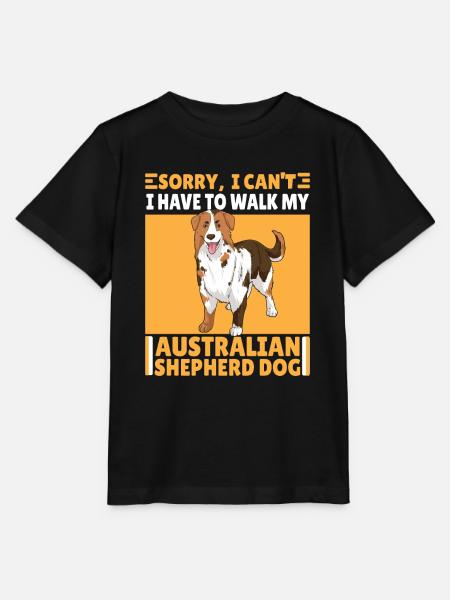 Lustiger Australischer Schäferhund Spruch Geschenk - Stanley/Stella Kinder T-Shirt MINI CREATOR - Schwarz