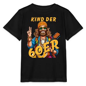 HOMME ENFANT DES ANNÉES 60 - T-shirt bio MINI CREATOR Stanley/Stella Enfant - noir - Devant - Mikhail (115cm)