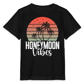 Flitterwochen Ehemann Ehefrau Paare Urlaubs - Stanley/Stella Kinder T-Shirt MINI CREATOR  - Schwarz - Vorne - Mikhail (115cm)