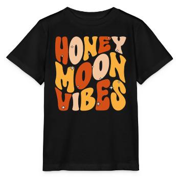 Flitterwochen Ehemann Ehefrau Paare Urlaubs - Stanley/Stella Kinder T-Shirt MINI CREATOR  - Schwarz - Vorne - Mikhail (115cm)