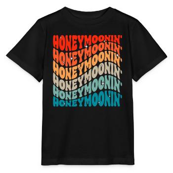 Flitterwochen Ehemann Ehefrau Paare Urlaubs - Stanley/Stella Kinder T-Shirt MINI CREATOR  - Schwarz - Vorne - Mikhail (115cm)