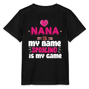 Gifts for Nana Grandma Nana is My Name - Stanley/Stella MINI CREATOR Kids’ T-Shirt - black - Front - Mikhail (115cm)