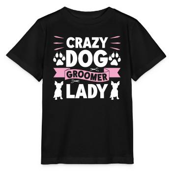 Hundegruamwelpen Haustier -Pflege -Job Salon - Stanley/Stella Kinder T-Shirt MINI CREATOR  - Schwarz - Vorne - Mikhail (115cm)