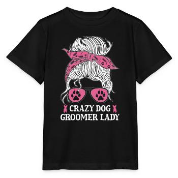 Hundegruamwelpen Haustier -Pflege -Job Salon - Stanley/Stella Kinder T-Shirt MINI CREATOR  - Schwarz - Vorne - Mikhail (115cm)