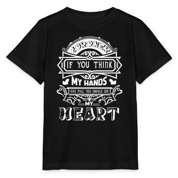 Coroner Coroner Full Heart - Stanley/Stella MINI CREATOR Kids’ T-Shirt - black - Front - Mikhail (115cm)