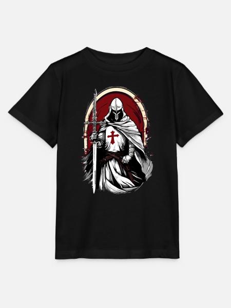 Kreuzritter Ritter mit Rotem Kreuz - Stanley/Stella Kinder T-Shirt MINI CREATOR - Schwarz