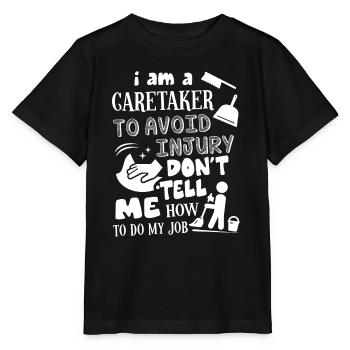 Caretaker I'm A Caretaker - Stanley/Stella MINI CREATOR Kids’ T-Shirt - black - Front - Mikhail (115cm)