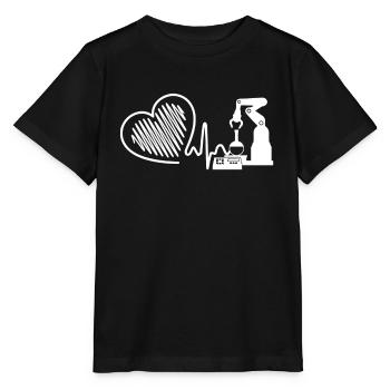 Chemical Engineer Chemical Engineer Heartbeat - Stanley/Stella MINI CREATOR Kids’ T-Shirt - black - Front - Mikhail (115cm)