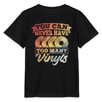 On n’a jamais trop de vinyles fan pop rock mu - T-shirt bio MINI CREATOR Stanley/Stella Enfant - noir - Devant - Mikhail (115cm)