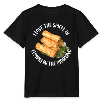 J’adore l’odeur du lumpia le matin Design - T-shirt bio MINI CREATOR Stanley/Stella Enfant - noir - Devant - Mikhail (115cm)