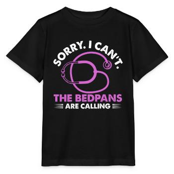 désolé je ne peux pas les bassins de lit appellent Design pour un - T-shirt bio MINI CREATOR Stanley/Stella Enfant - noir - Devant - Mikhail (115cm)