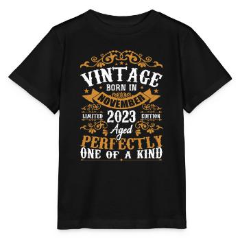 Vintage November 2023 Anniversary November 2023 - Stanley/Stella MINI CREATOR Kids’ T-Shirt - black - Front - Mikhail (115cm)
